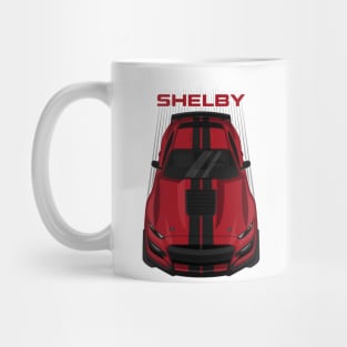 Ford Mustang Shelby GT500 2020-2021 - Rapid Red - Black Stripes Mug